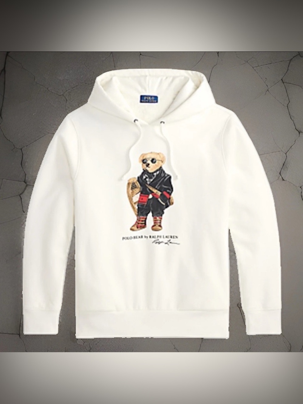 Polo Ralph Lauren Bear Hi Pile Sherpa Lined Fleece Hoodie